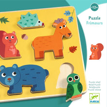 Lade das Bild in den Galerie-Viewer, Holzpuzzle Waldtiere "Frimour"