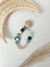 Lade das Bild in den Galerie-Viewer, Schnullerkette Rainbow Deepgreen