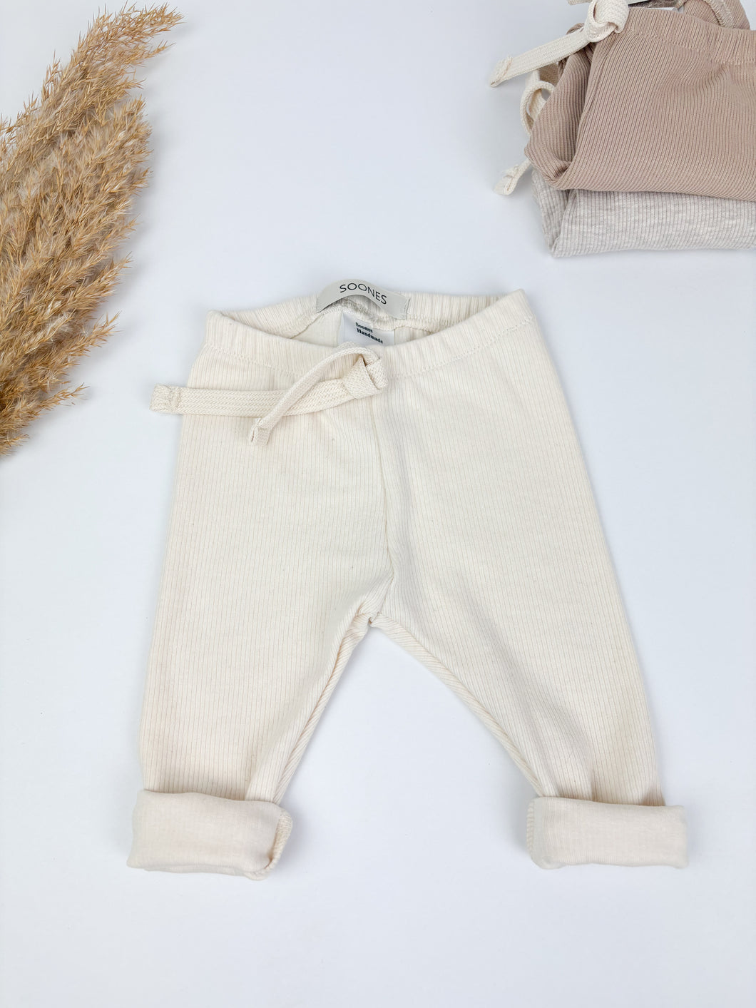 Rib Leggings Natur